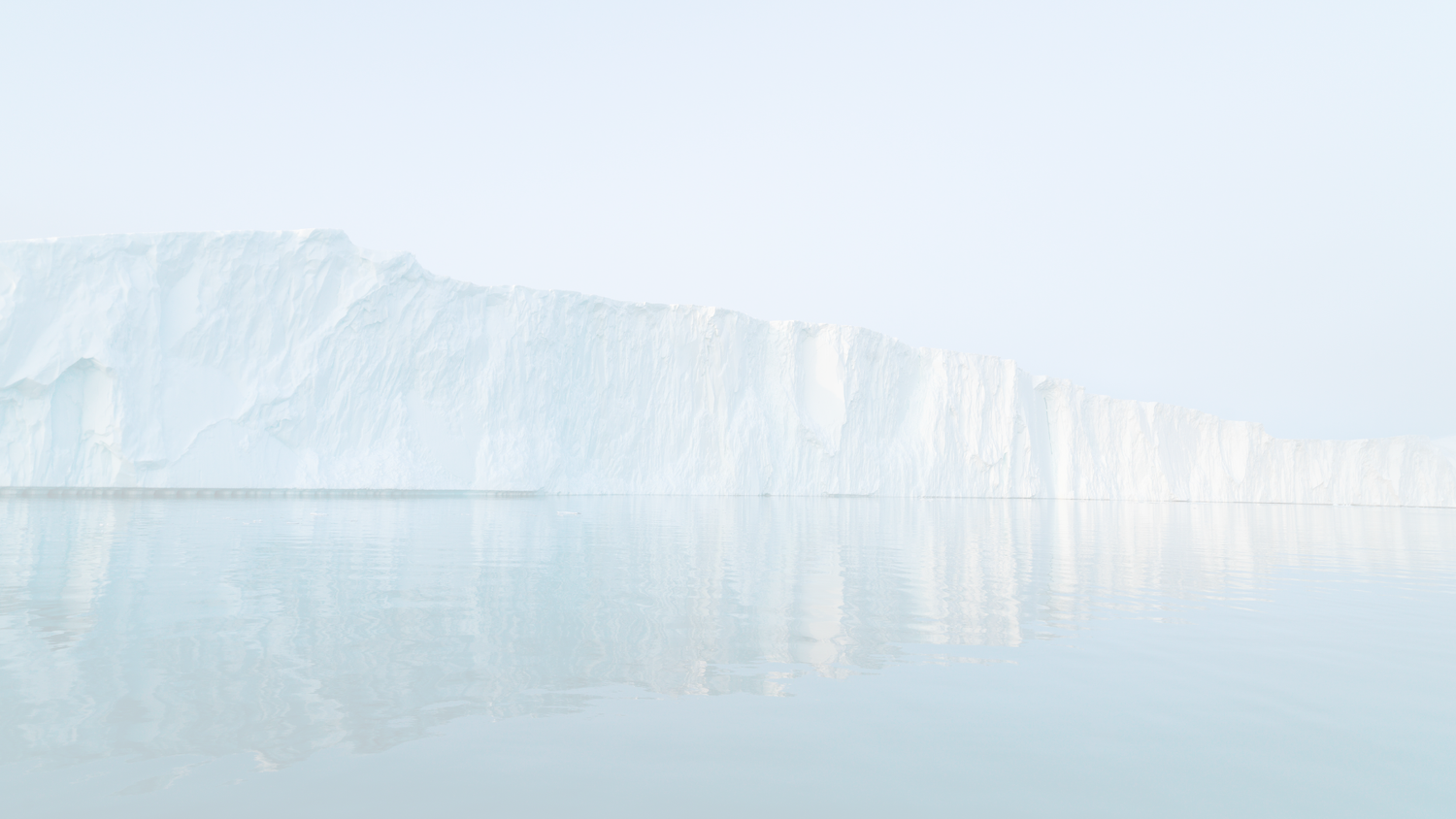 Glacier and ice landscape